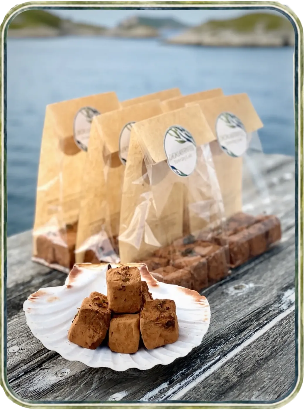 Chokladtryffel med sockertång & stjärnanis