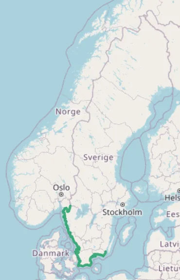Utbredningskarta – var Havssallat växer i Sverige