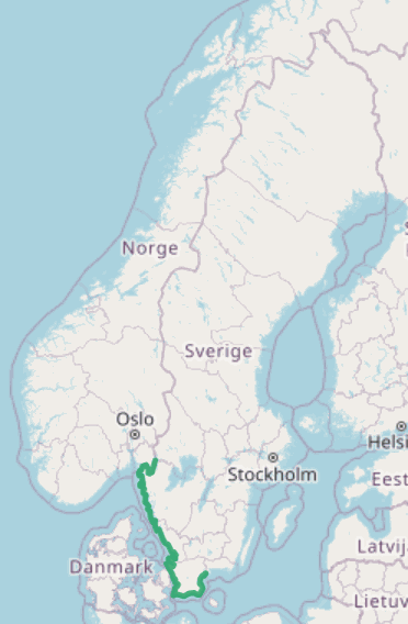 Utbredningskarta – var Knöltång växer i Sverige