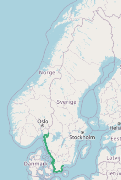 Utbredningskarta – var Köttblad växer i Sverige
