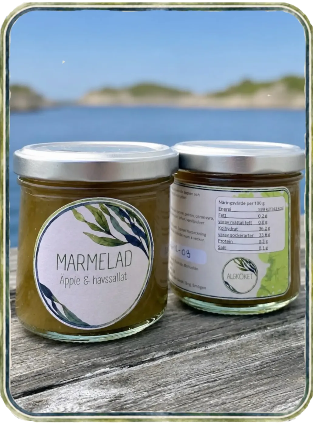 Marmelad med äpple & havssallat